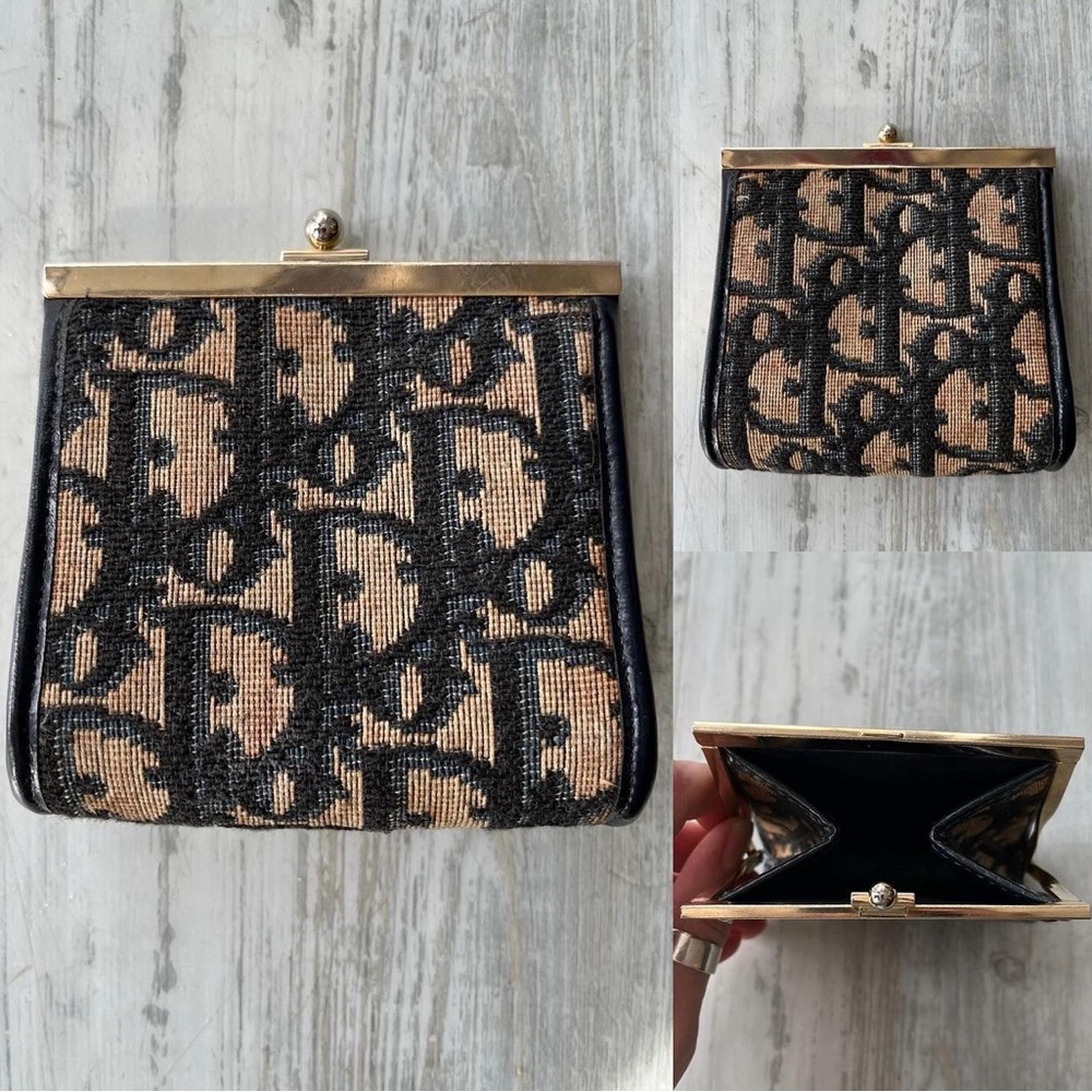 CHRISTIAN Dior Logo Pouch Authentic